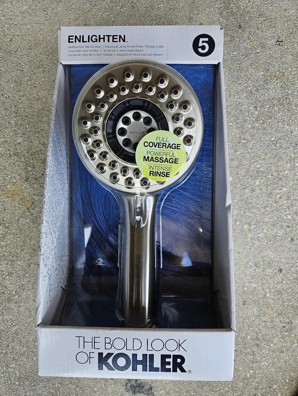 Kohler Enlighten Polished Chrome Handheld Shower 1.75-GPM, R75566-G-BN New